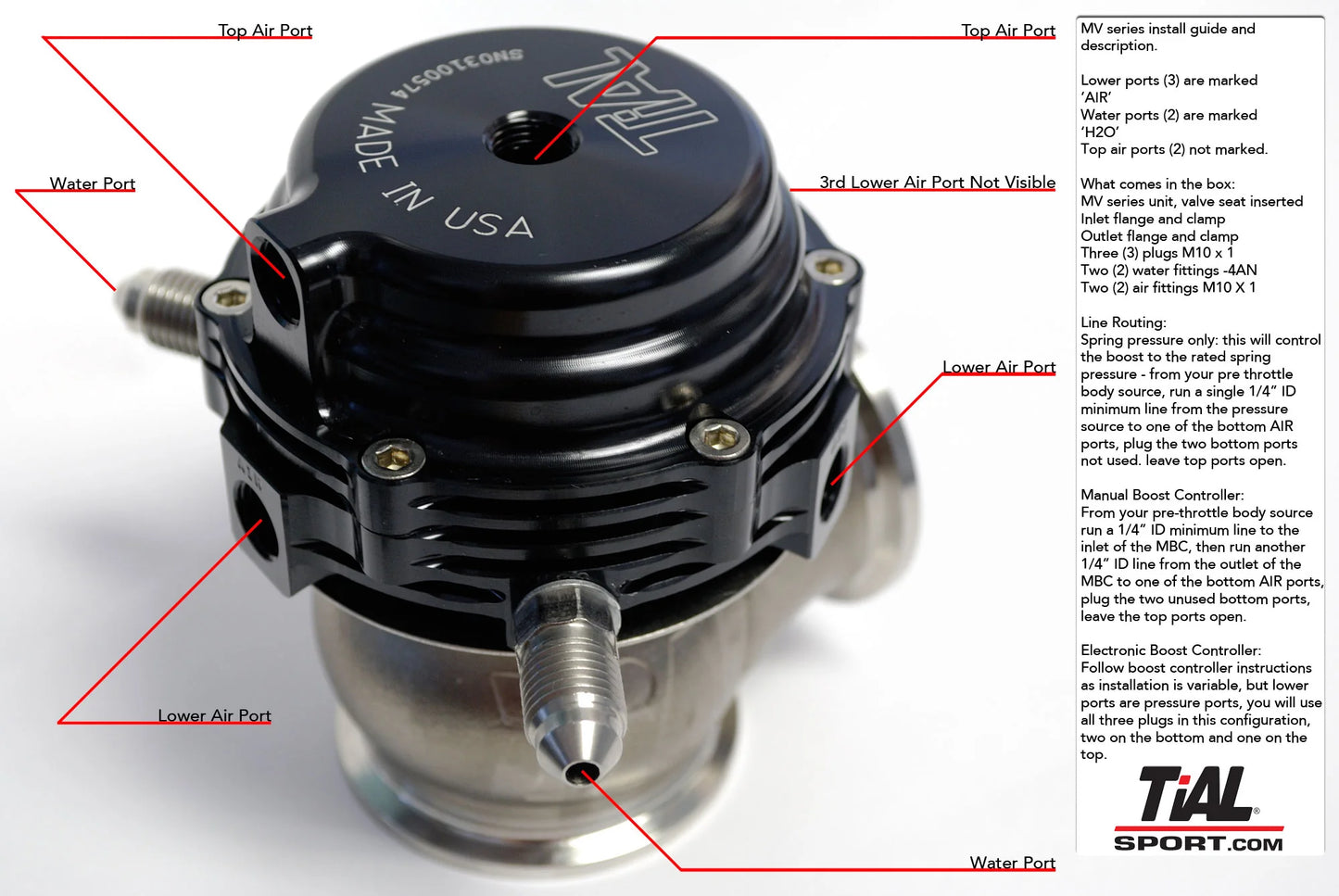 TiALSport MV-S 38mm Wastegate