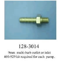 Walbro Fitting 9mm multi-barb outlet or inlet