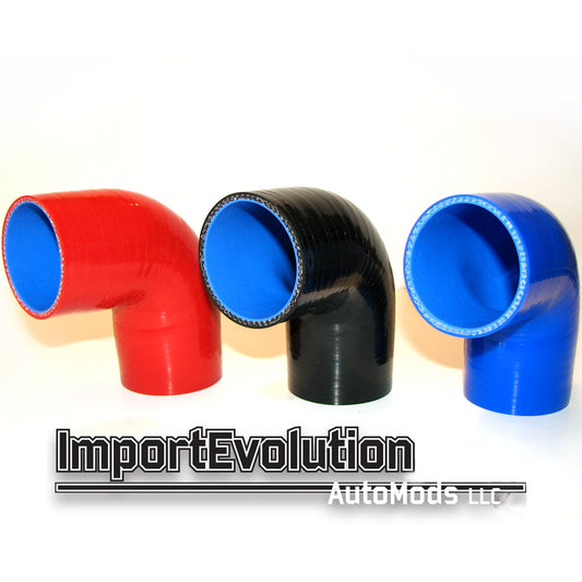 4” Silicone hose 90 degree connector elbow (Red)