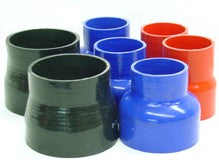 Silicone GM 3" MAS reducer couplers for 2.5" pipe, blue