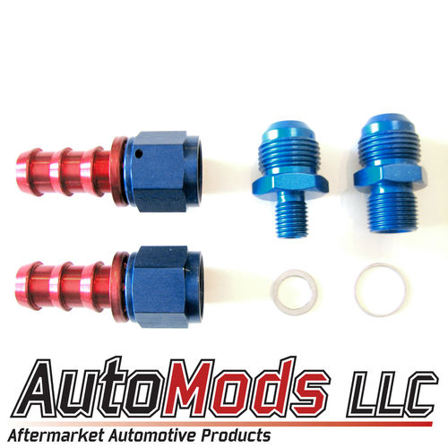 AN Barb fitting kit for Bosch 044 fuel pump -8 (1/2")